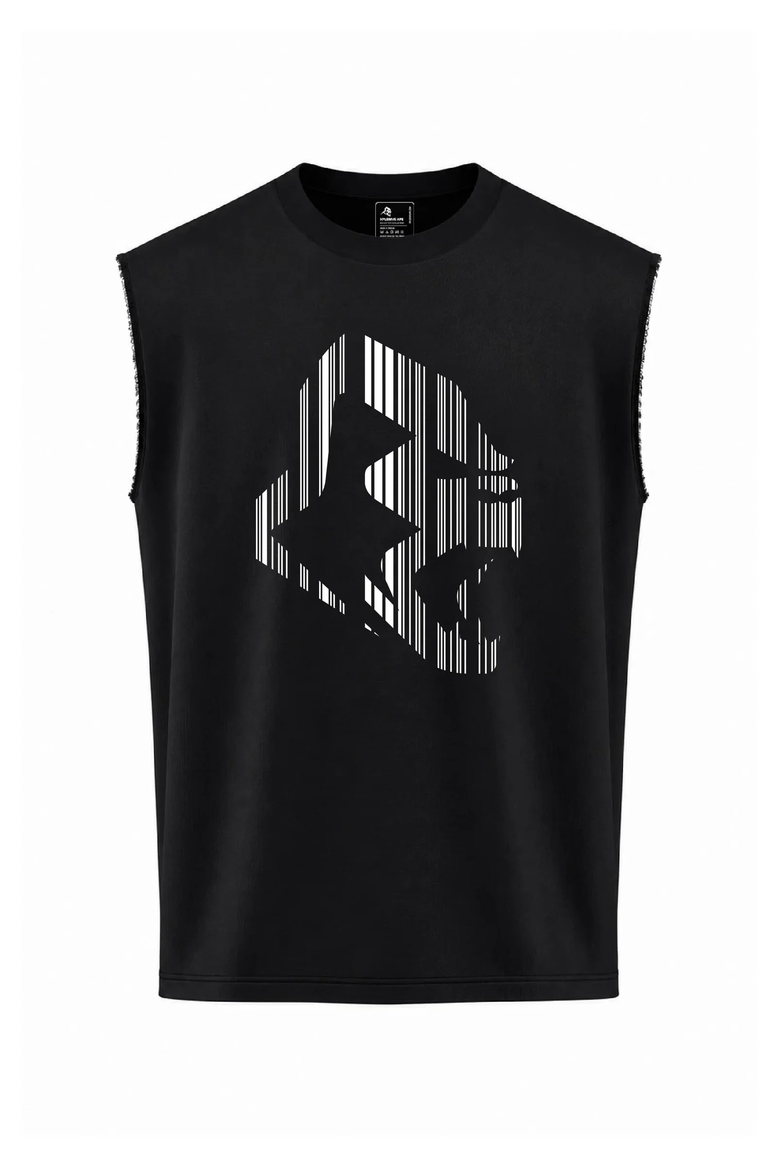 Image of XAPE Apehead Barcoded Oversized Vest - Black