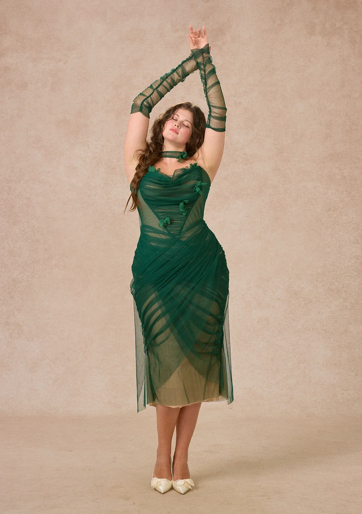 Image of Curve&Plus Forest Muse Dress