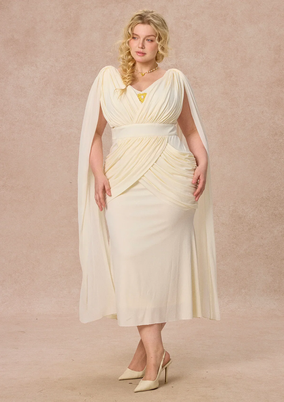Image of Curve&Plus Temple Overture Dress