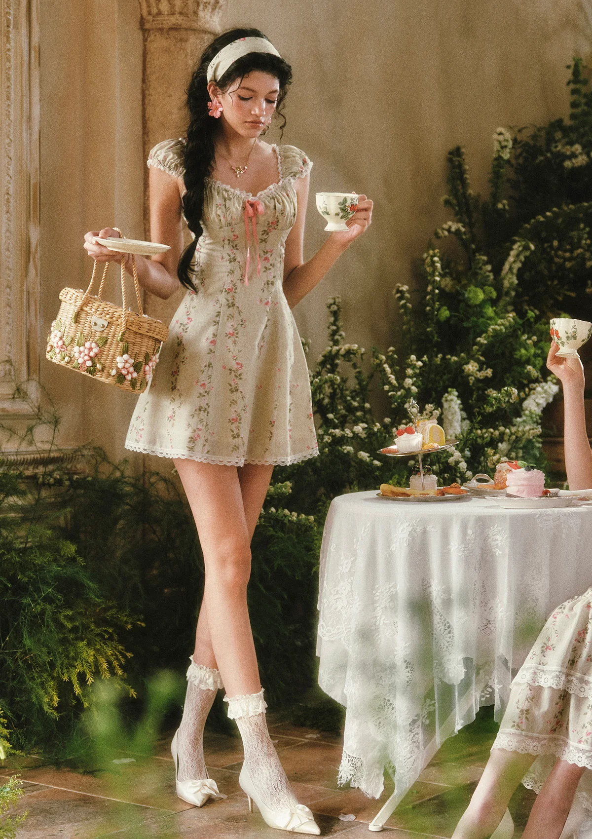 Image of Meadow Vine Corset Dress (Short)