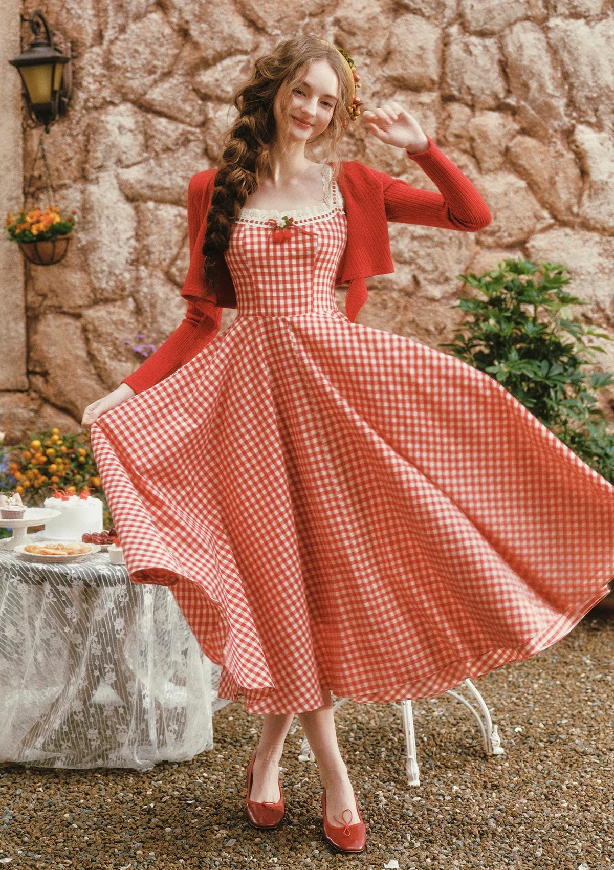 Image of Afternoon Berry Tea Dress