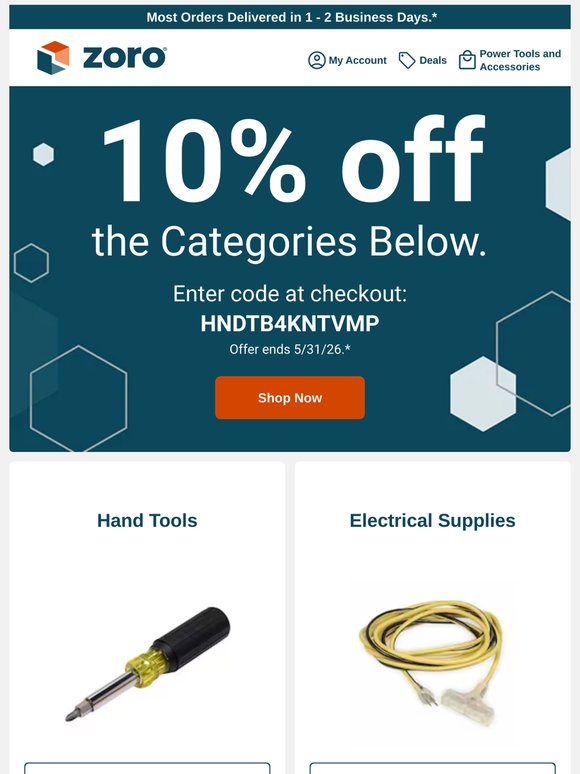 You’re about to save 10%.