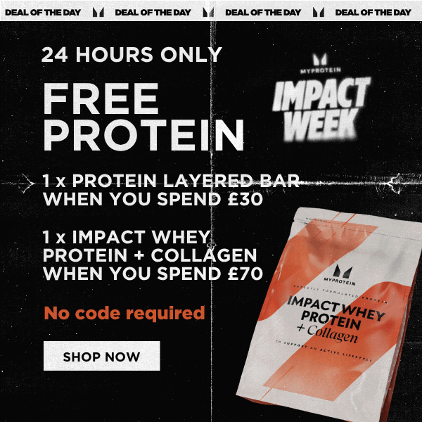 24 Hours Only: Free Protein