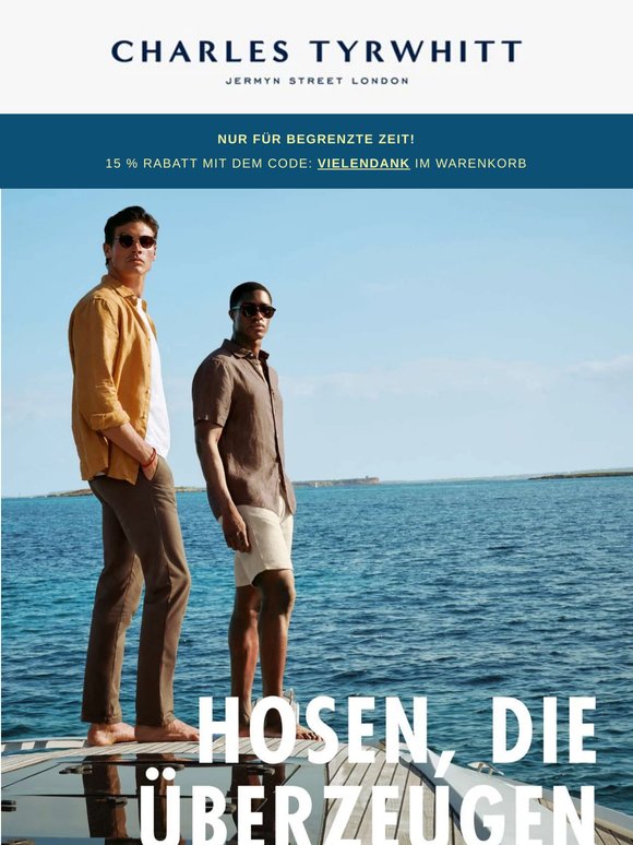15 % RABATT auf Lieblingshosen