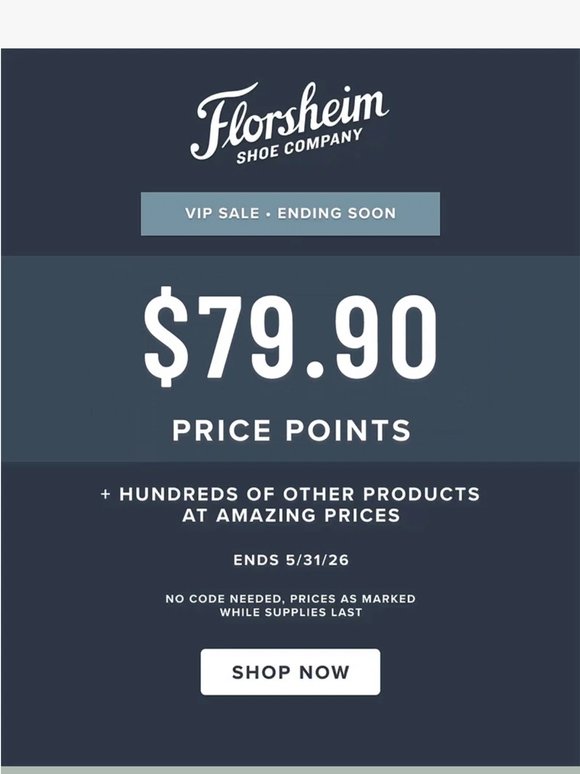 Limited Time VIP Sale | Starting at $59.90