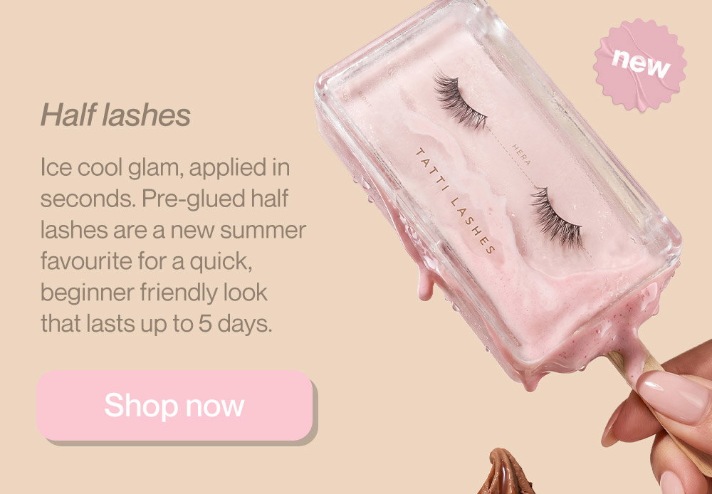 Pre-glued half lashes