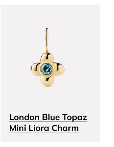 London Blue Topaz Mini Liora Charm London Blue Topaz Mini Liora Charm