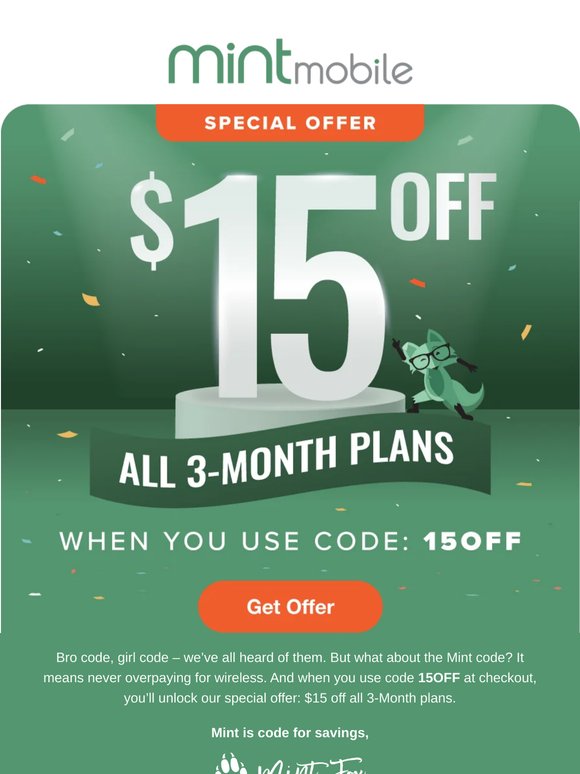 Use 15OFF for a special 3-Month offer