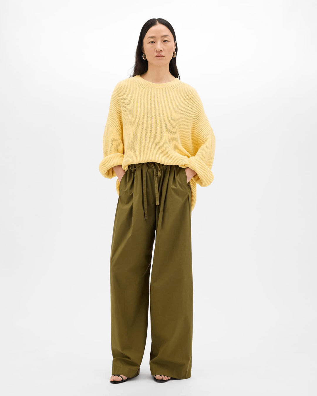 Poplin Drawcord Pant