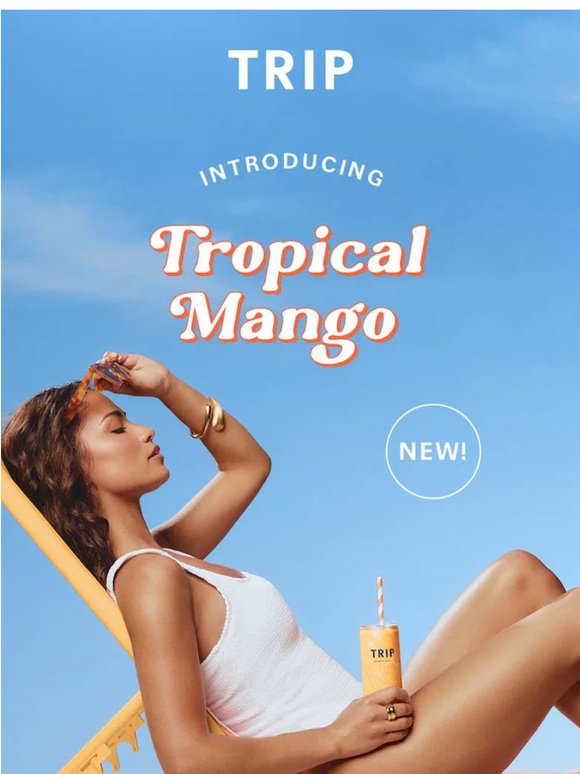 NEW flavour drop: Tropical Mango 🥭