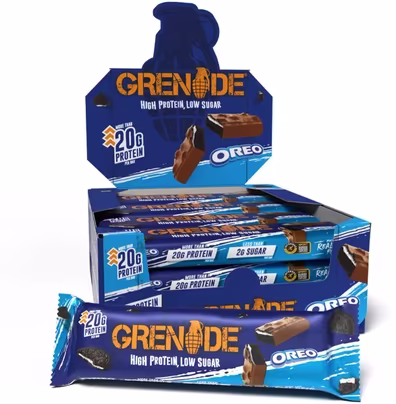 Oreo Grenade Protein Bar - 4 x 12 Bars - BBE June - Discount at...