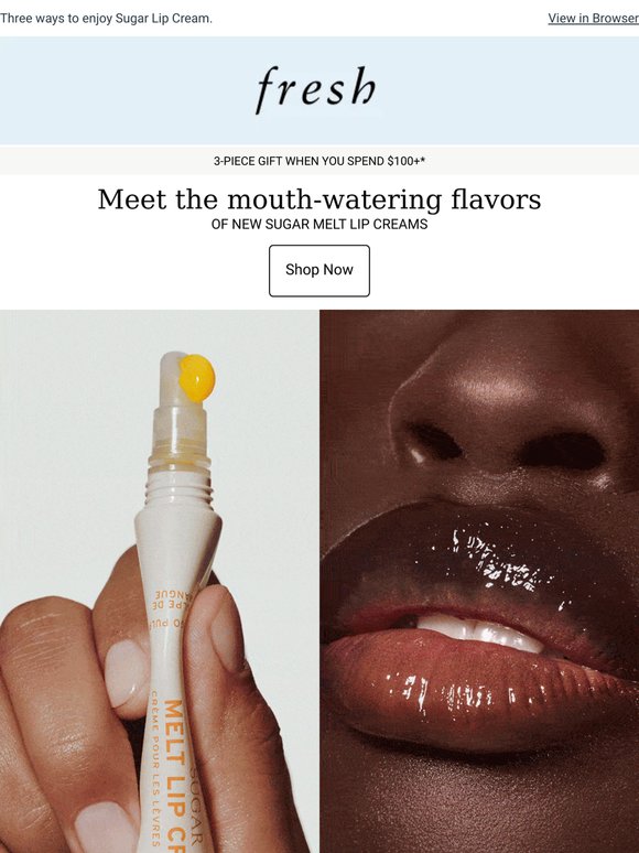 Three shades, three flavors