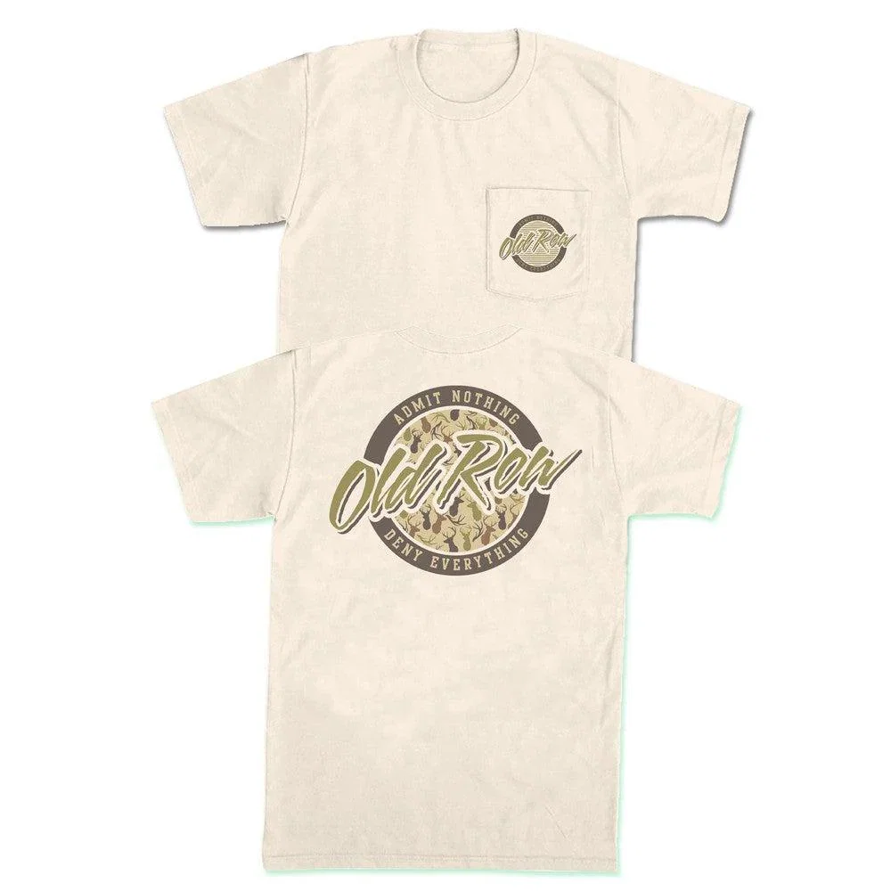 Image of Deer Camo Circle Logo Pocket Tee
