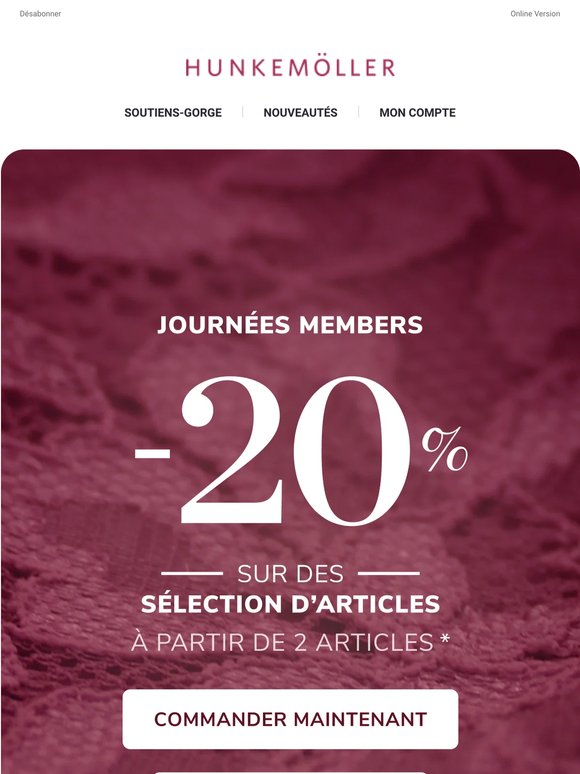 Nos Membres bénéficient de 20% de réduction sur TOUT✨