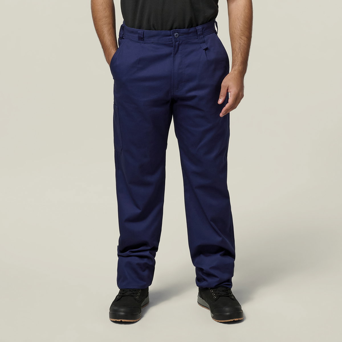 Image of Core Pleated Front Cotton Drill Pant