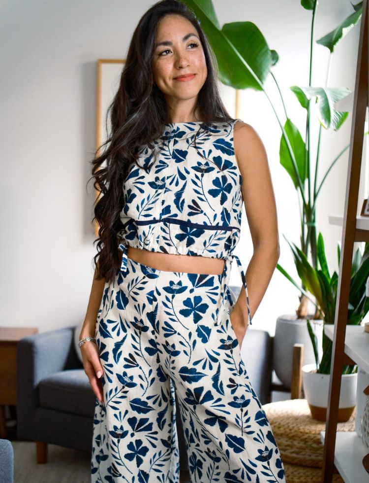 Melissa Lowry wearing Bordado Bonito