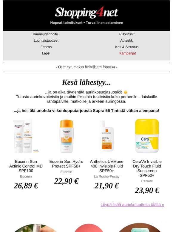 Supra Tint kampanjassa & paljon aurinkovinkkejä ☀️