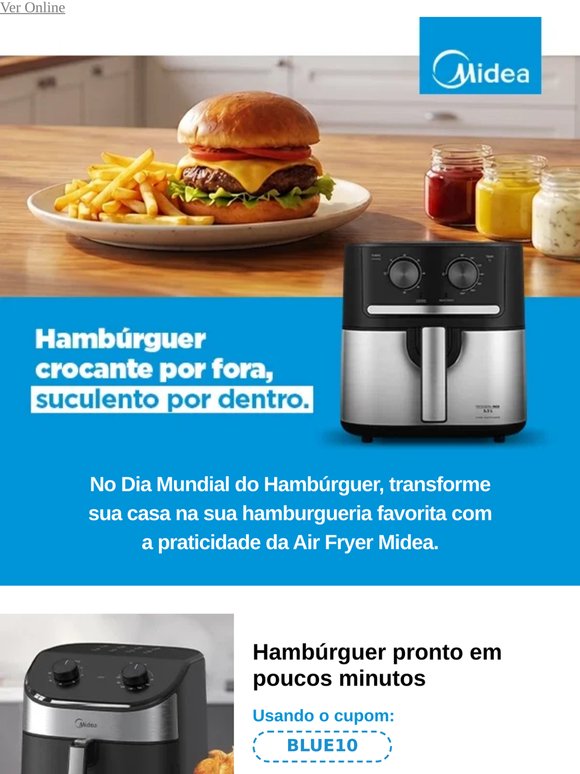 Dia do Hambúrguer com Air Fryer 🍔😍