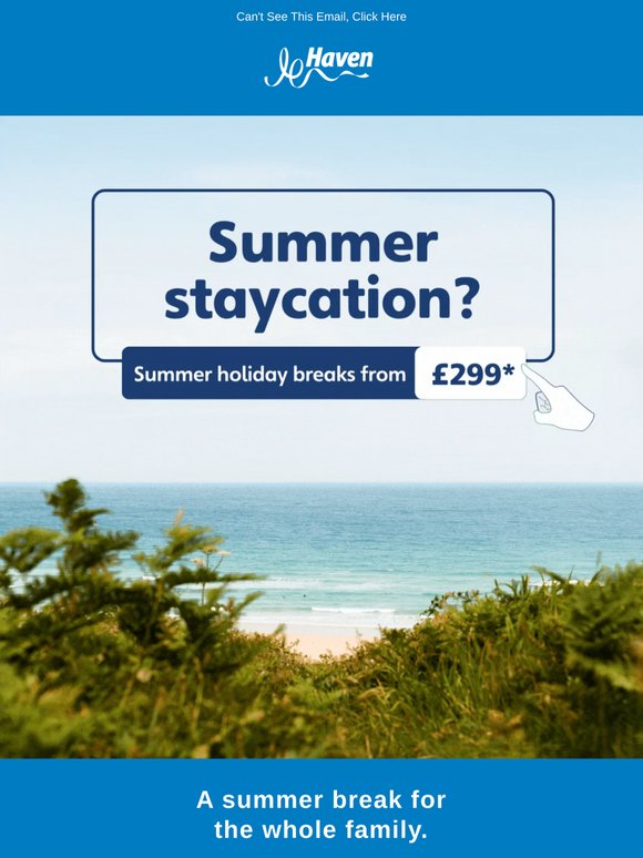 UK beach staycation from £299* 🏖️