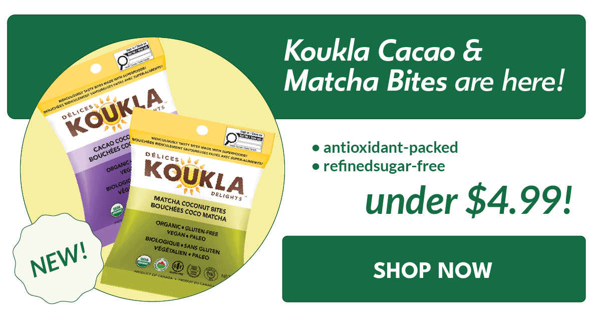 Clickable graphic showcasing Product Info (Koukla Bites)