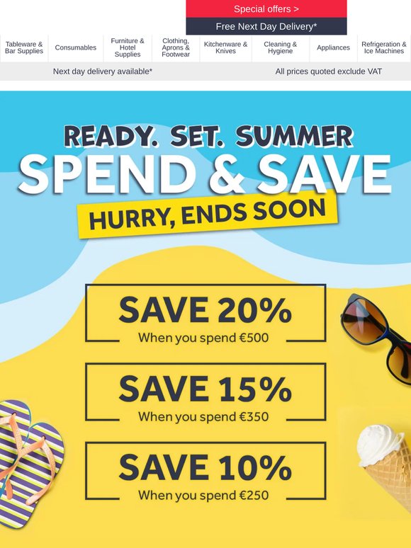 Hurry! Spend & Save ends soon