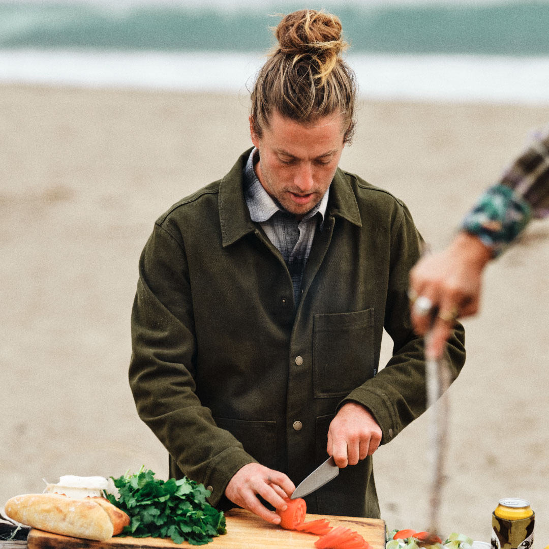 Hunter green sequoia chore coat