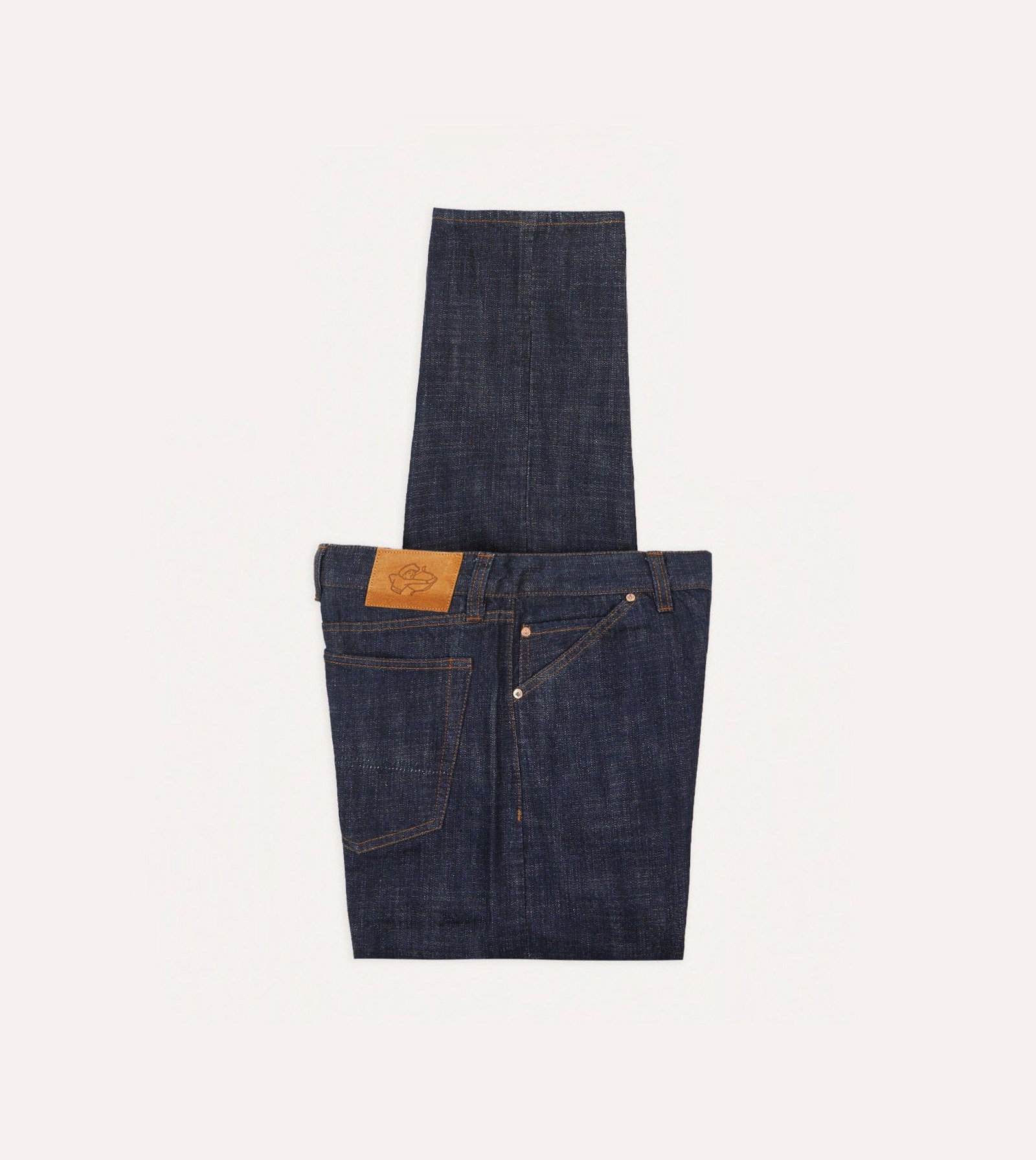 Image of Indigo Rinse 15.5oz Japanese Selvedge Denim Five-Pocket Jeans