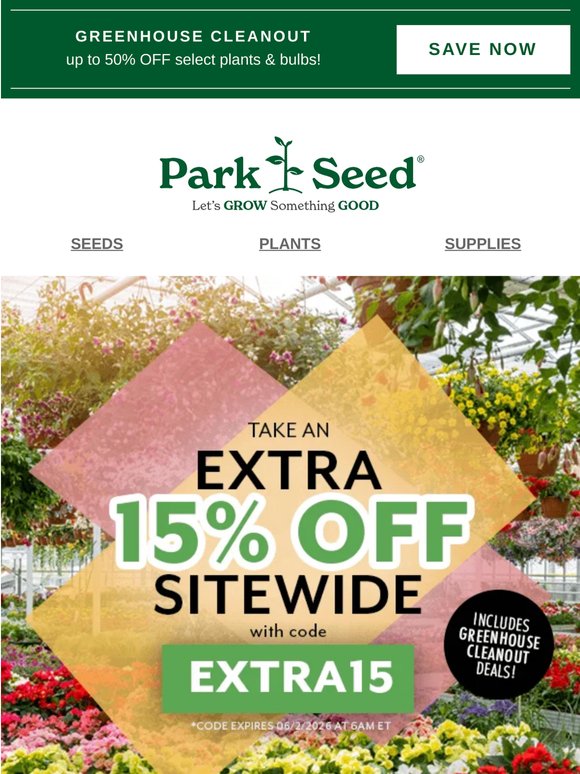 Stack the Savings: EXTRA 15% OFF Sitewide