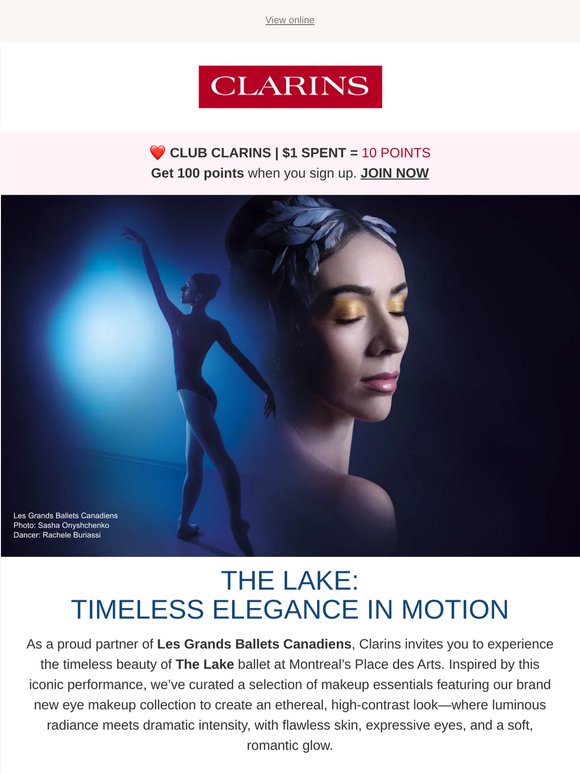 The Lake x Clarins: Timeless Elegance 🦢