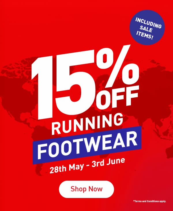 Shop 15% Off Running Footwear