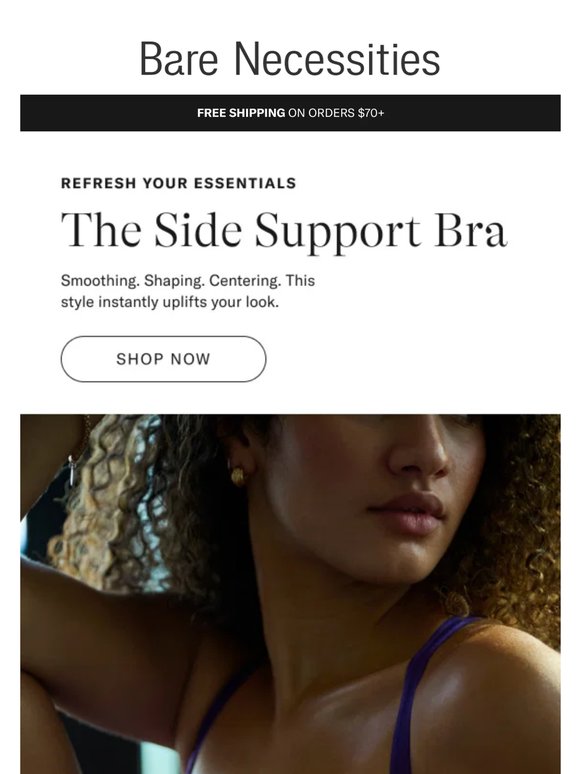 Side Support Bras: Expertly Seamed. Beautifully Supportive