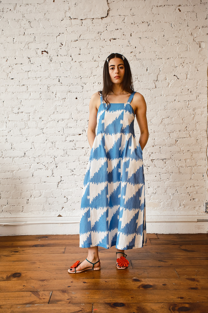 Menina Blue Houndstooth