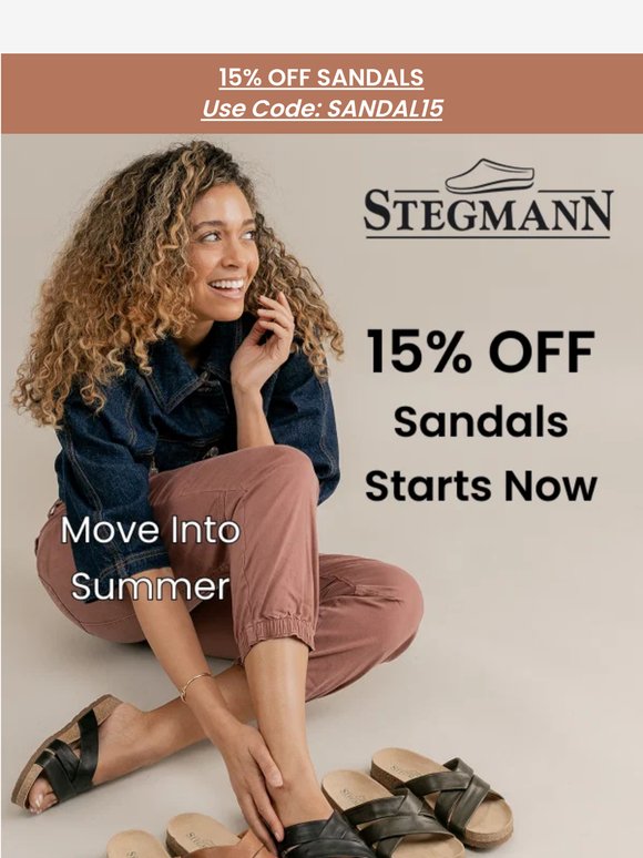 📣 Save 15% on All Sandals