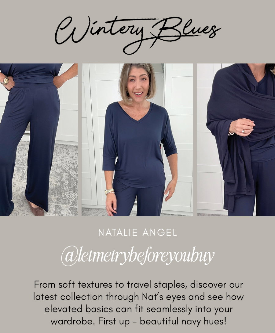 Wintery Blues - As seen on Natalie Angel @letmetrybeforeyoubuy