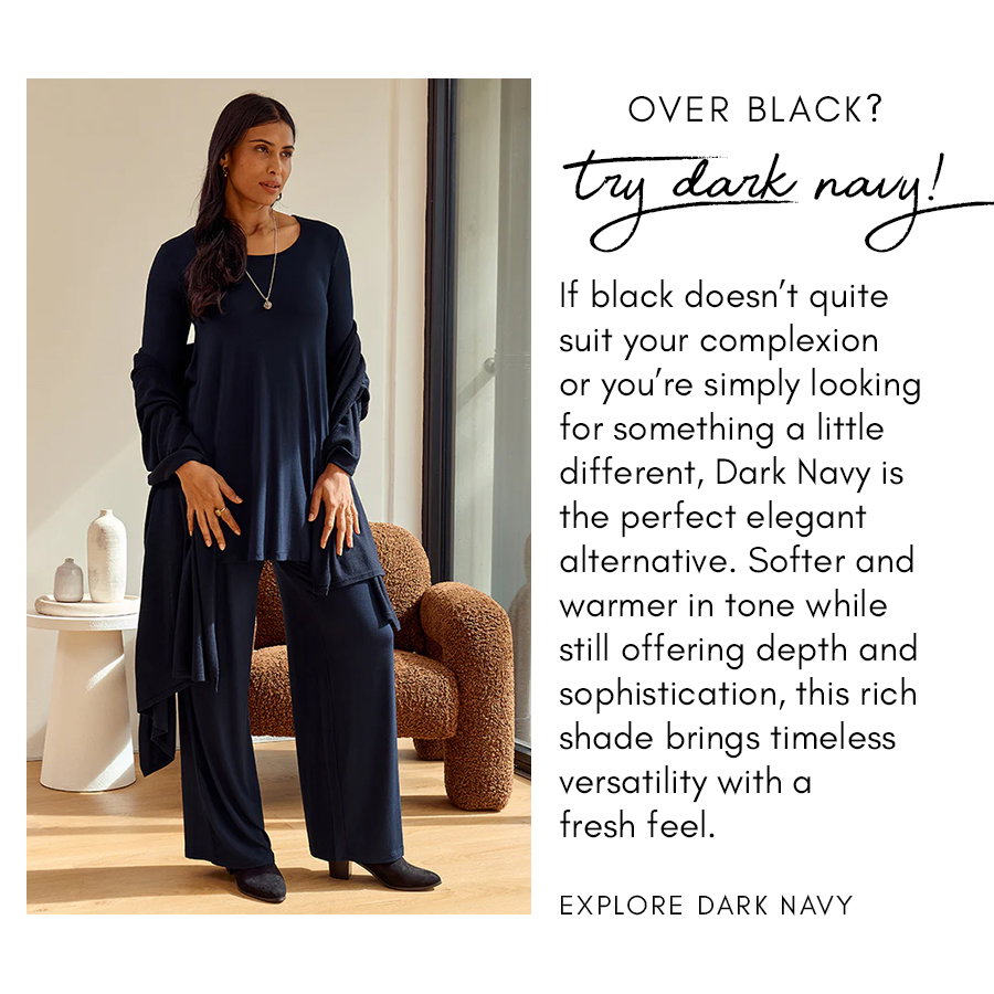 Over Black? Try Dark Navy!