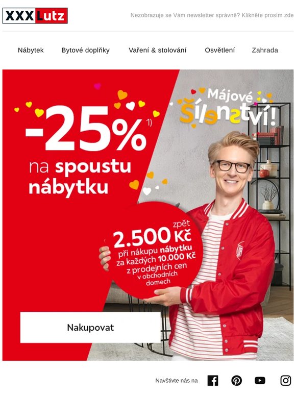 ☀️ Sleva 25 % na spoustu nábytku