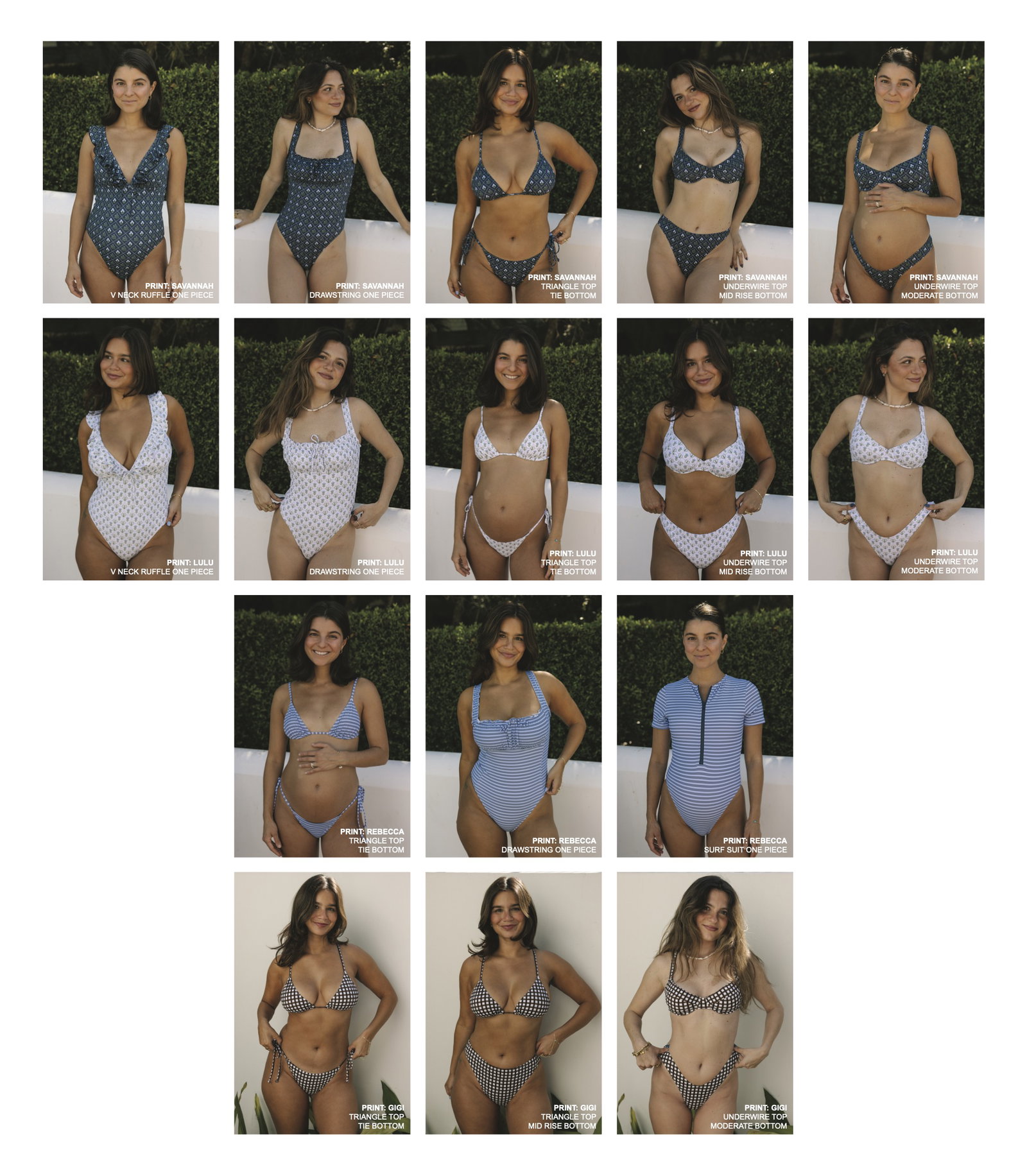 all the swim pieces laid out 