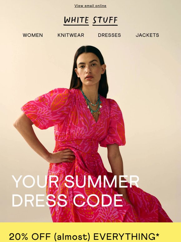 Your summer dress code: 20% off