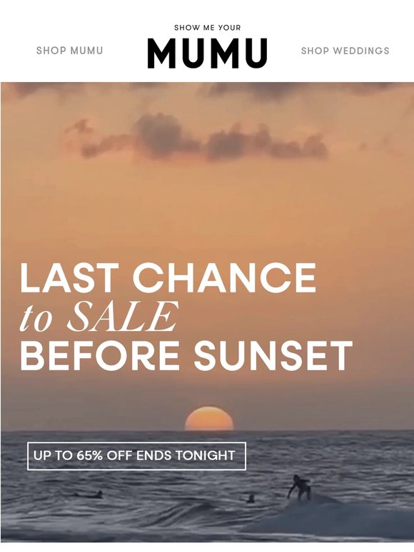 FINAL DAY: EXTRA 30% OFF 🌅