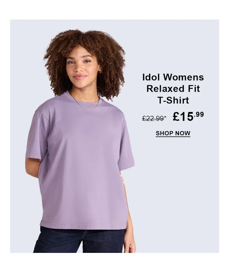 Idol Womens Relaxed Fit T-Shirt