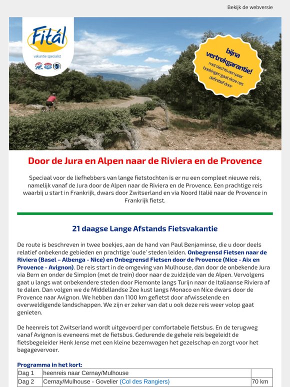 Hoeveel kilometers wilt u fietsen?
