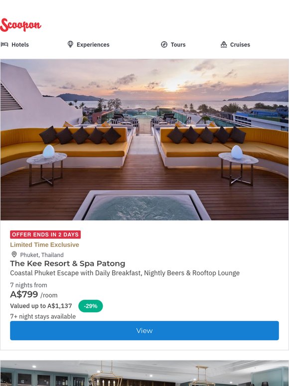 Phuket Resort and Spa w. Daily Breakfast, Daily Beer & Rooftop Bar