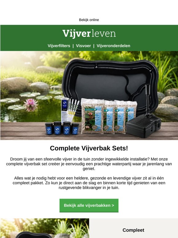 Complete Vijverbak Sets!🌿