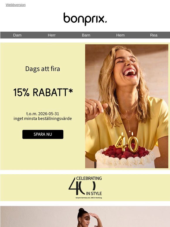 15% rabatt – exklusivt för dig ♡