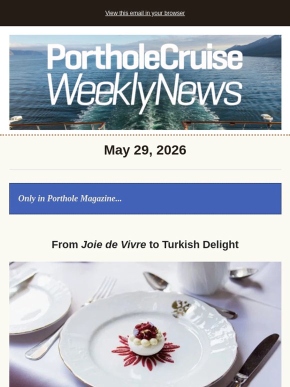 The travel stories getting everyone’s attention right now 🚢