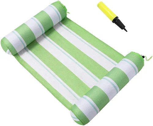 Image of JOYIN Inflatable Hammock Pool Lounger, Green