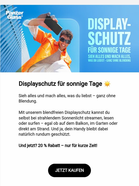 Displayschutz für sonnige Tage 📱☀️