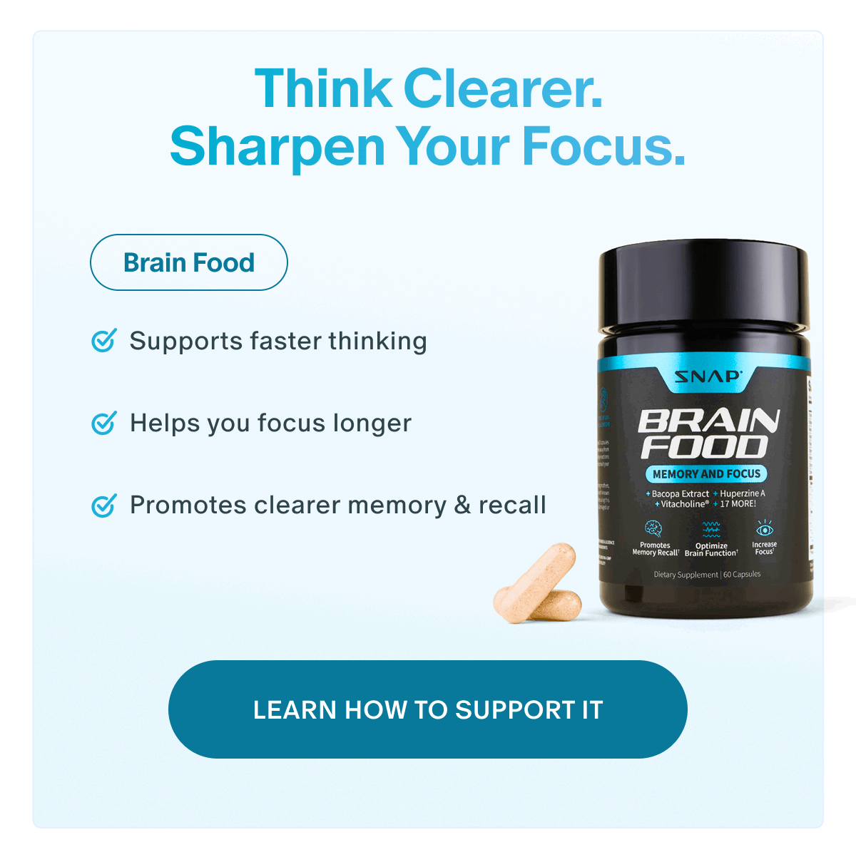 Think clearer sharpen your focus 
