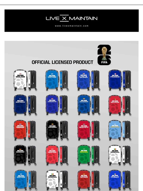 Official FIFA WORLD CUP 26™ Suitcases