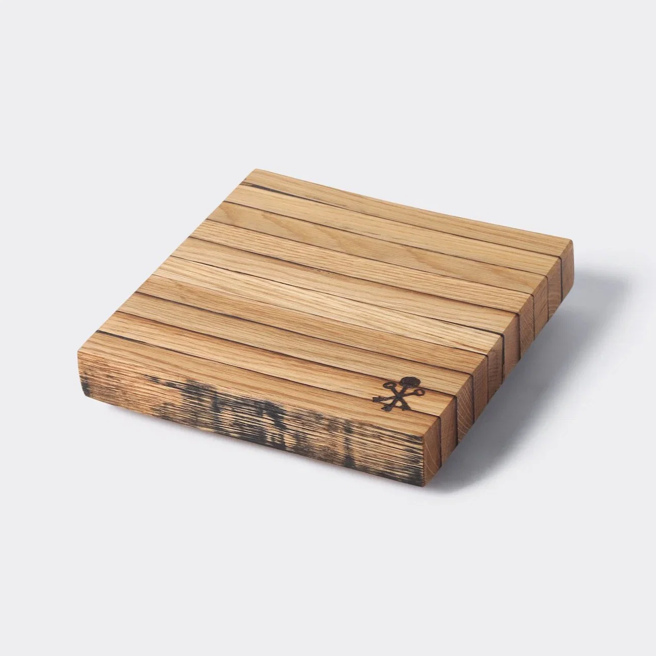 Image of Bourbon Barrel Stave Cutting Board: Square